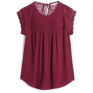 Becru Lace Detail Blouse